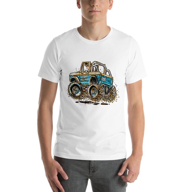 Classic Ford Bronco - Hot Rod Cartoon T-Shirt