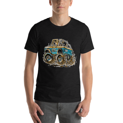 Classic Ford Bronco - Hot Rod Cartoon T-Shirt