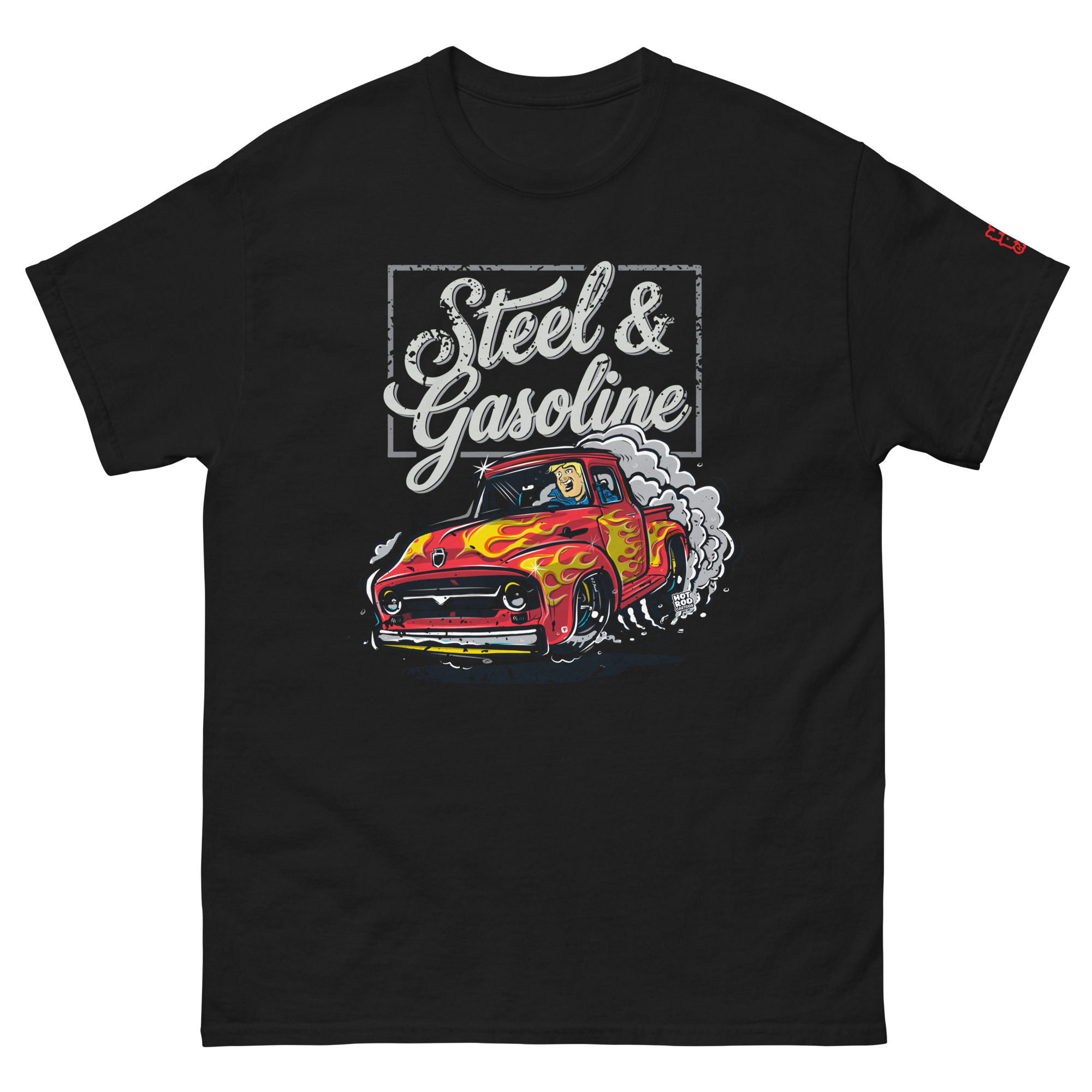 Ford F100 Steel & Gasoline T-Shirt - Black