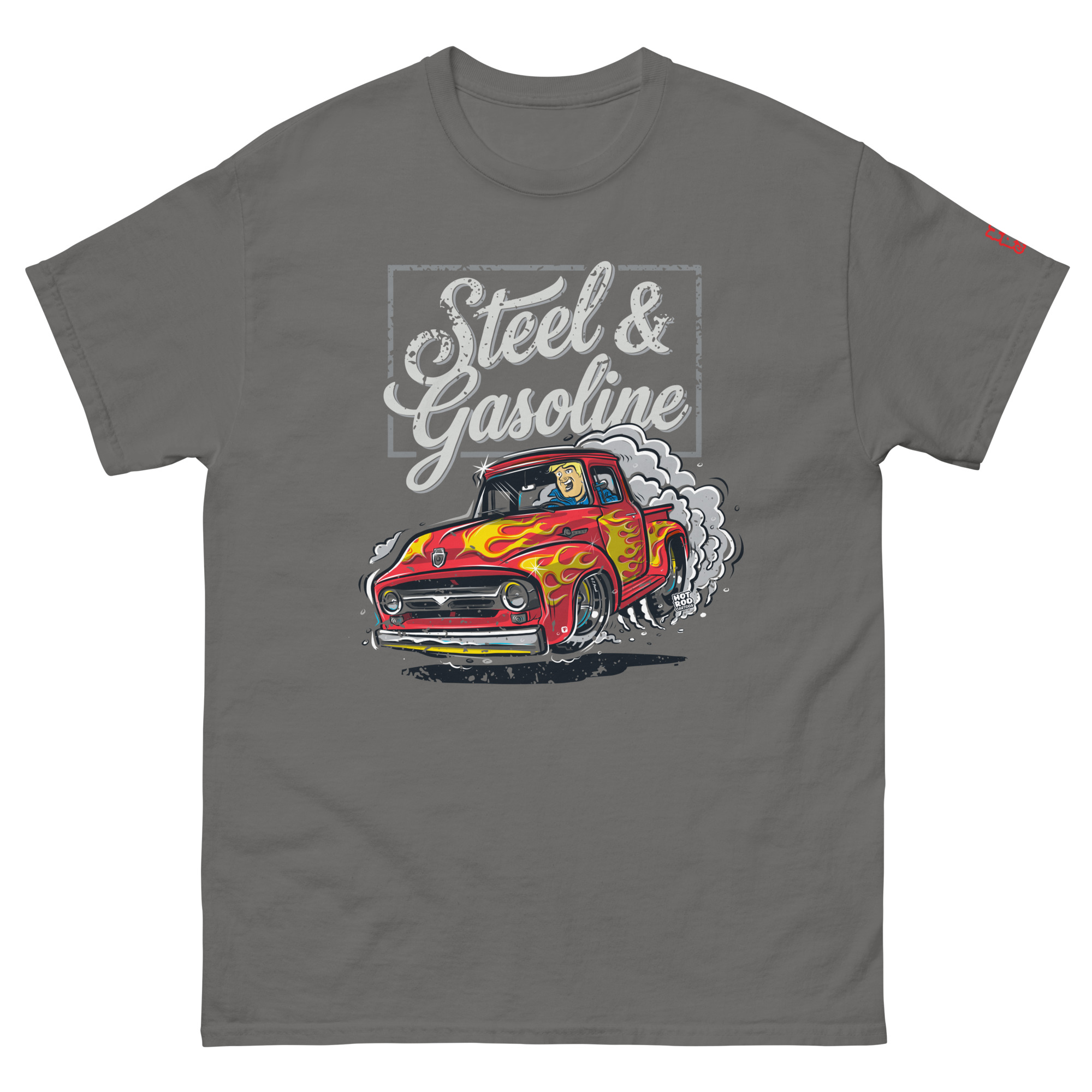 Ford F100 Steel & Gasoline T-Shirt - Black - Image 7