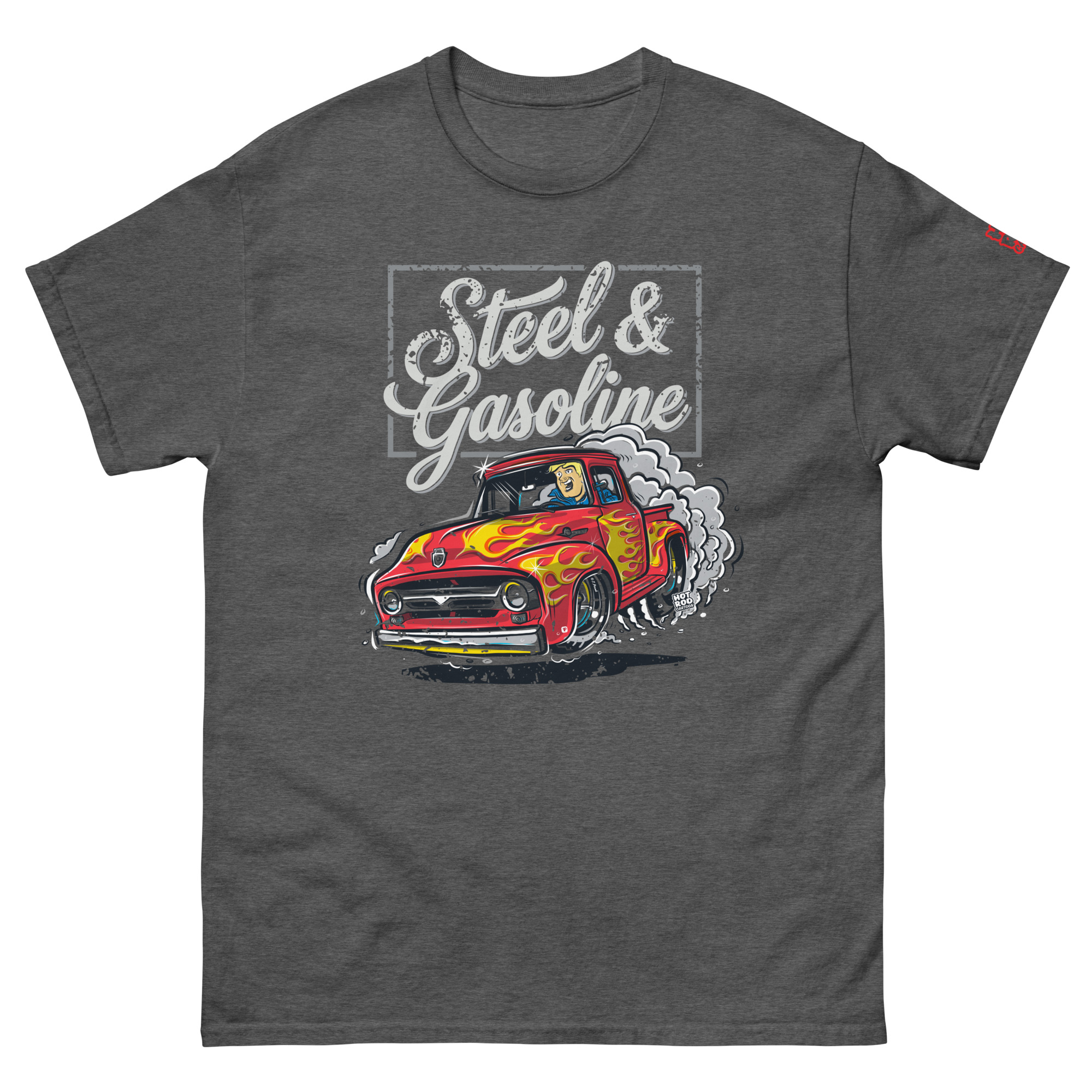 Ford F100 Steel & Gasoline T-Shirt - Black - Image 5